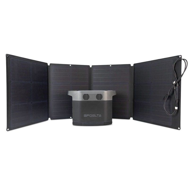 Портативная станция питания EcoFlow Delta 1300 в комплекте с солнечной панелью 110Вт