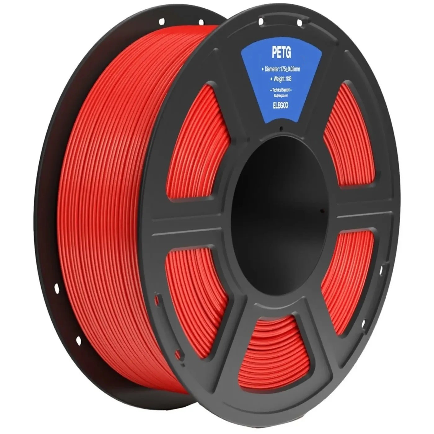 Филамент Elegoo PETG, 1.75 мм, 1 кг, красный