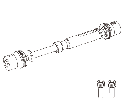 Задние полуоси для MJX 1/12 (P12Y14)