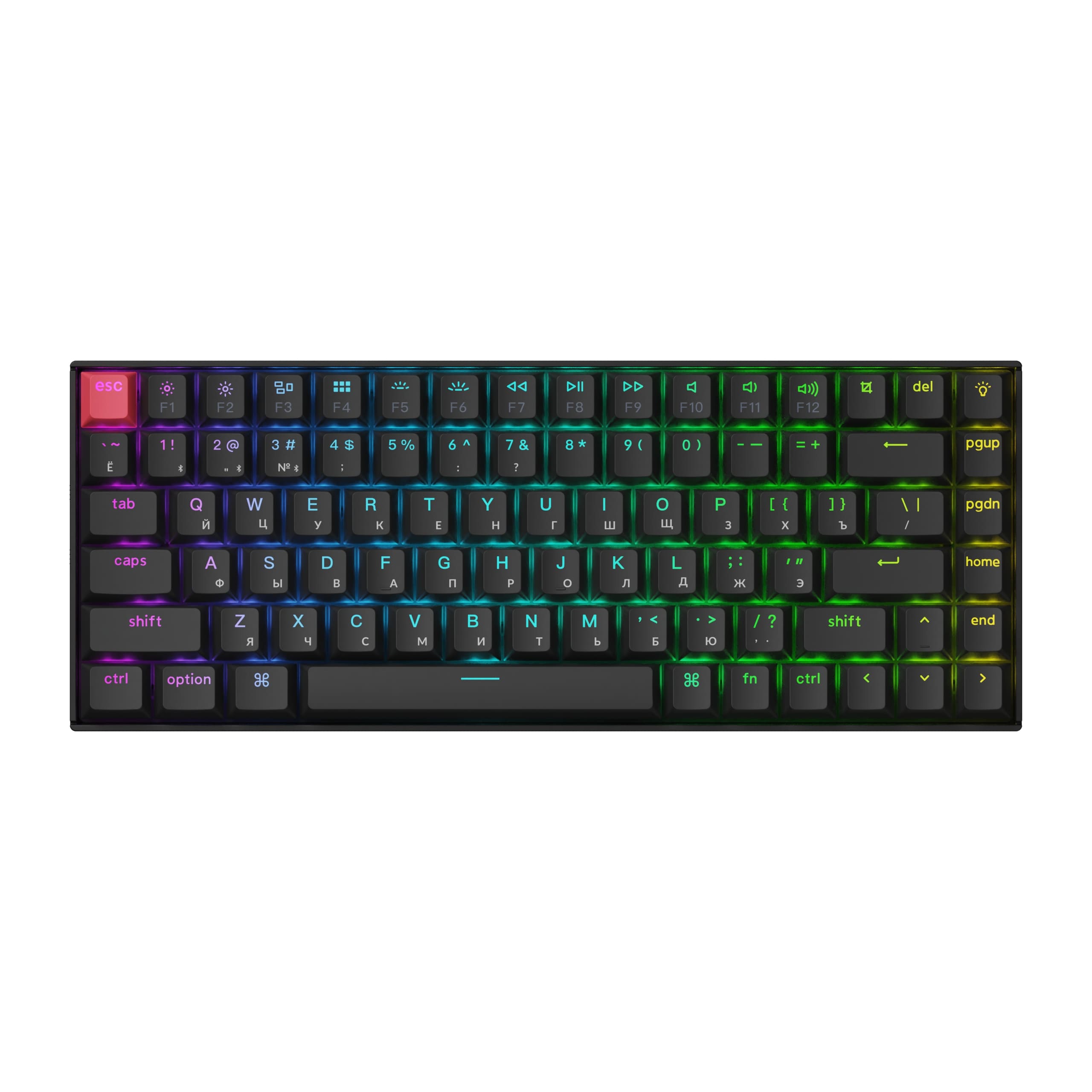 Компьютерная клавиатура Keychron K2 RGB Banana Switch (K2X-C4) черная