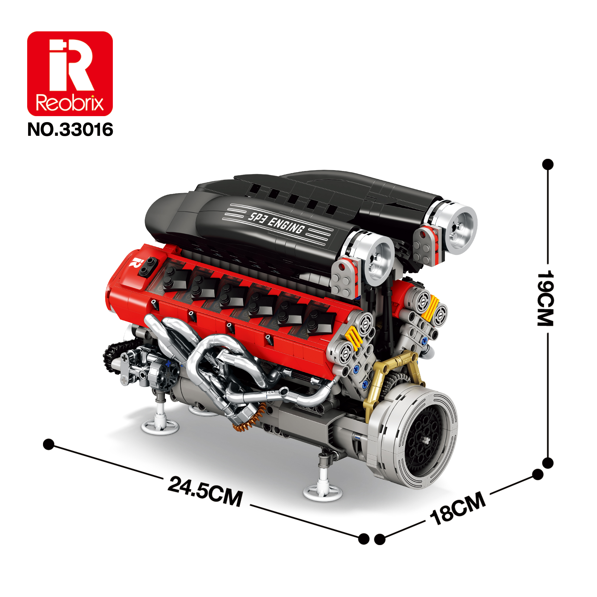 Конструктор Двигатель SP3 Reobrix 33016