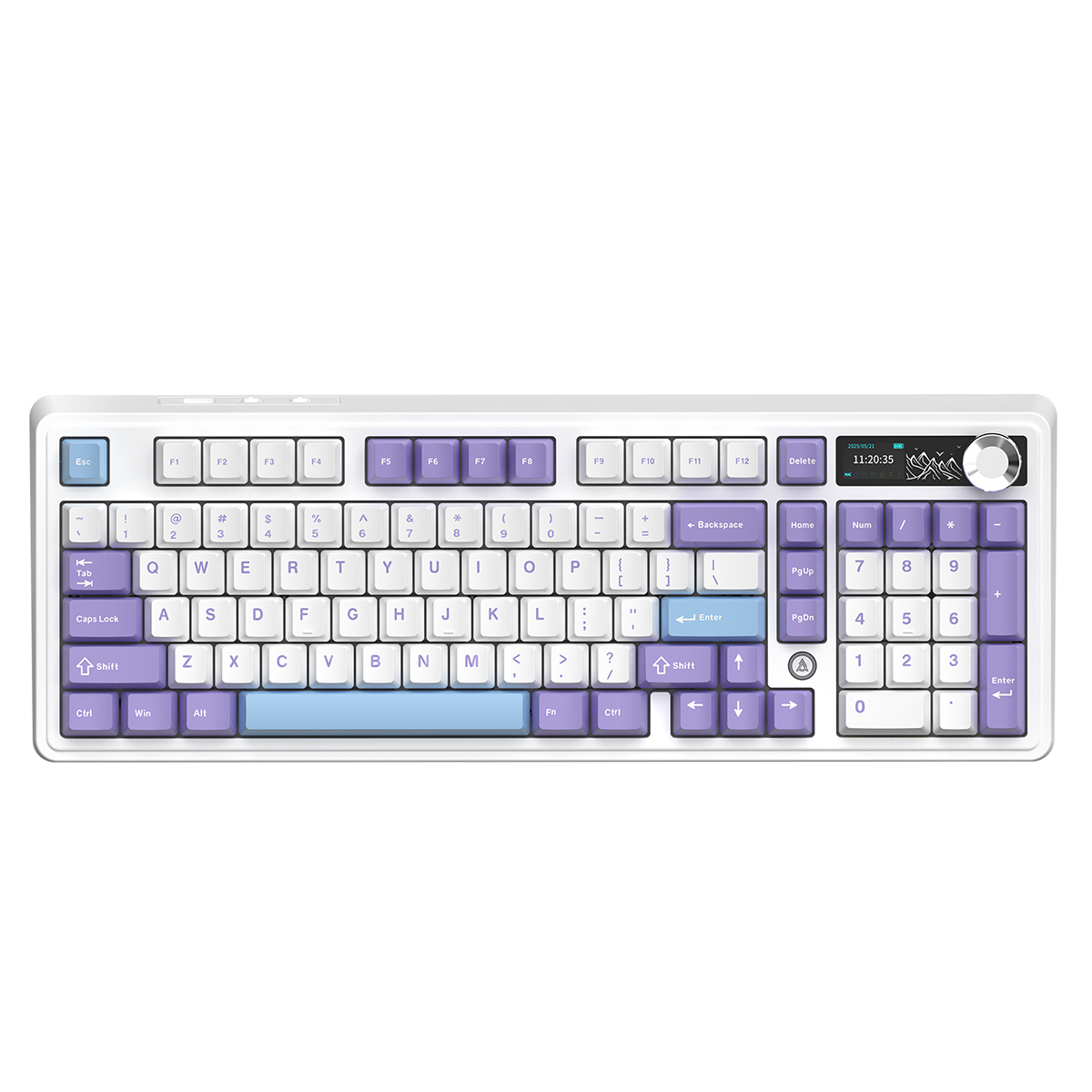 Компьютерная клавиатура AJAZZ AK980 V2 (фиолетово-бело-синяя)