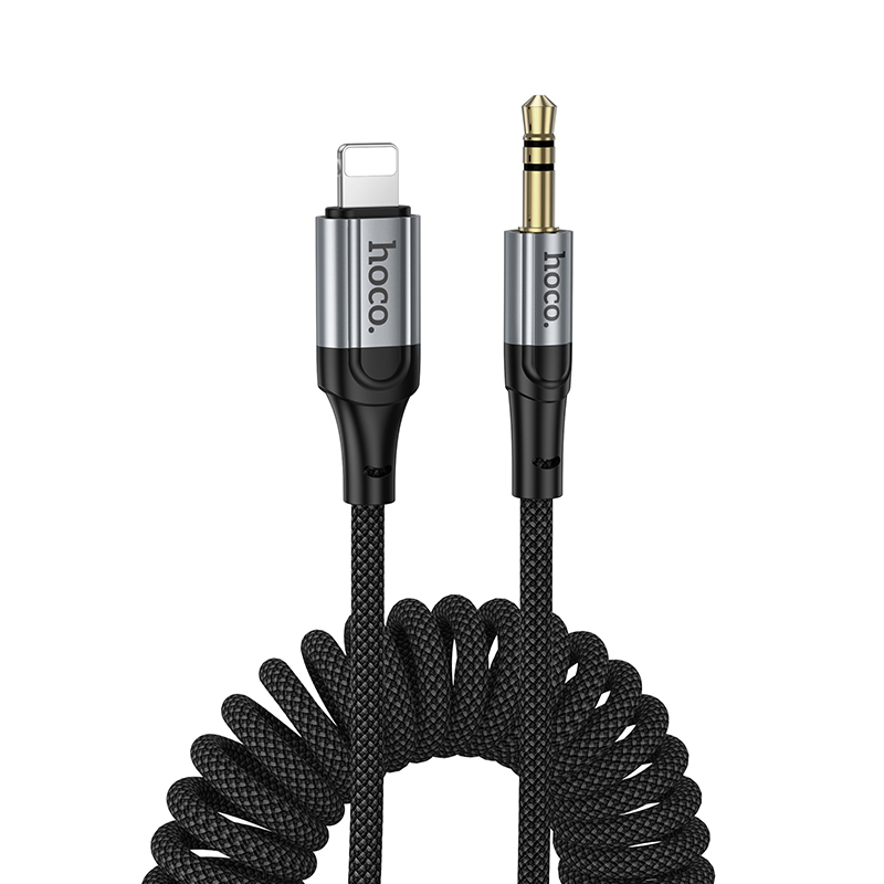 Кабель Hoco UPA33A Nuevo Lightning - 3.5 мм Jack (черный)