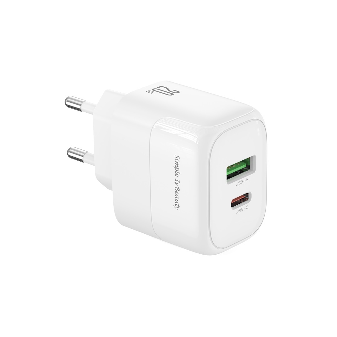 Зарядное устройство PD20W/QC18W (1USB-A+1USB-C) L137(EU) 