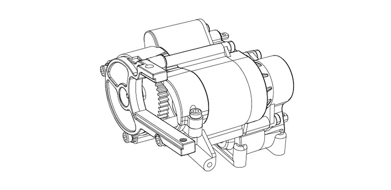 Редуктор для MJX 1/8 (P8HSC)