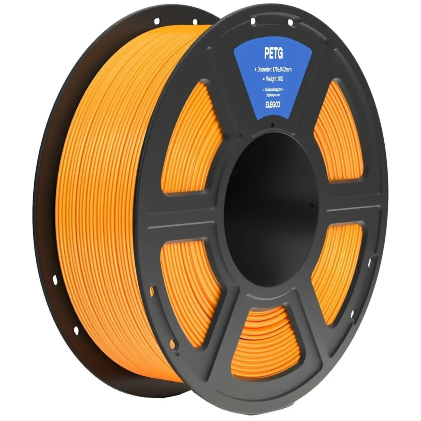 Филамент Elegoo PETG, 1.75 мм, 1 кг, оранжевый