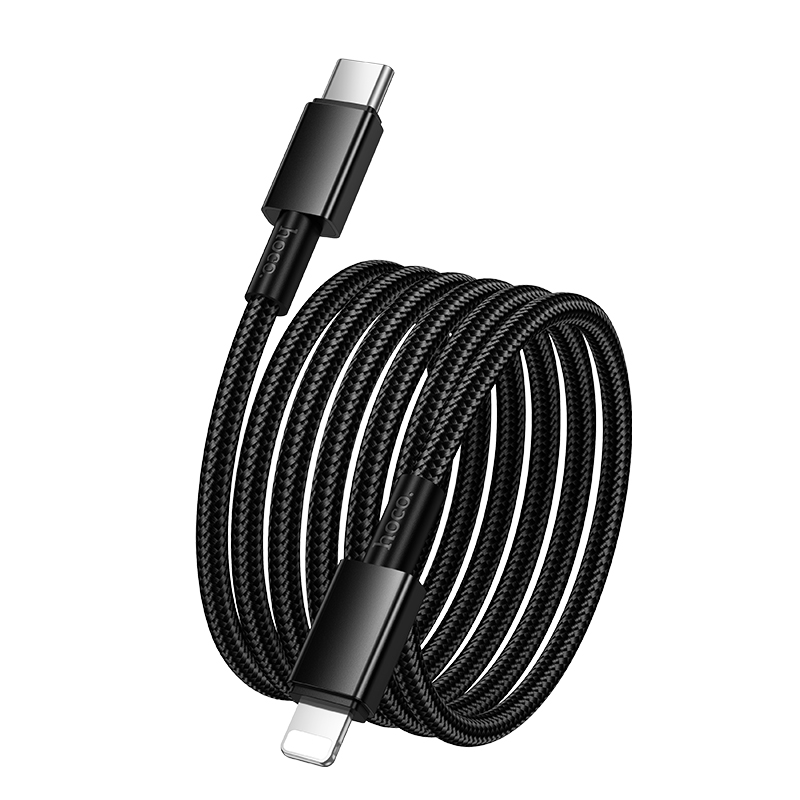 Кабель для зарядки и передачи данных Hoco X119 Energy PD27W (Lightning, черный)