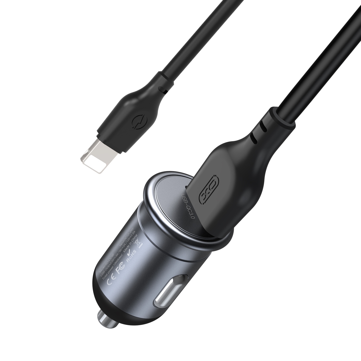 Автомобильное зарядное QC3.0 18W CC46