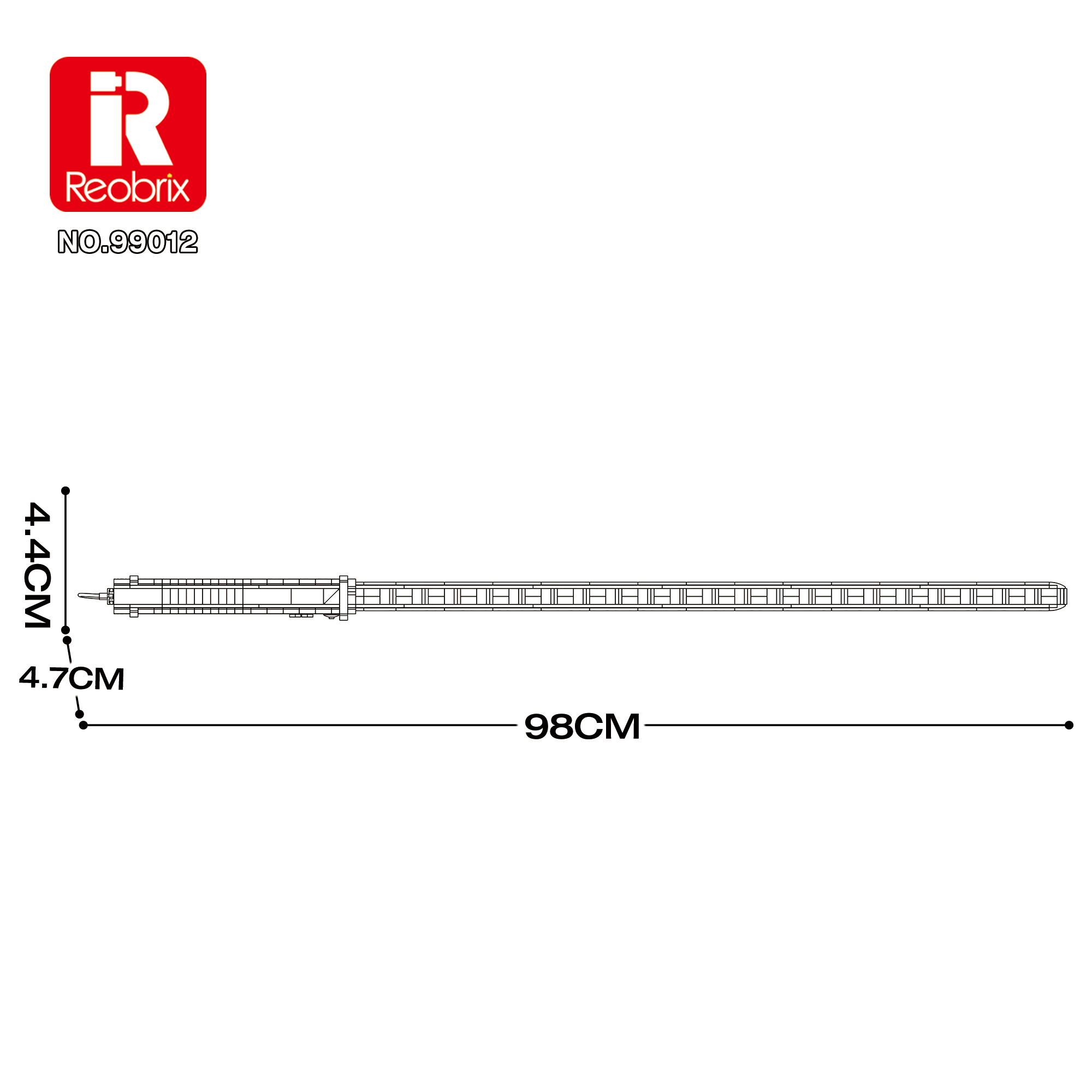 Конструктор Световой меч Reobrix 99012 Желтый
