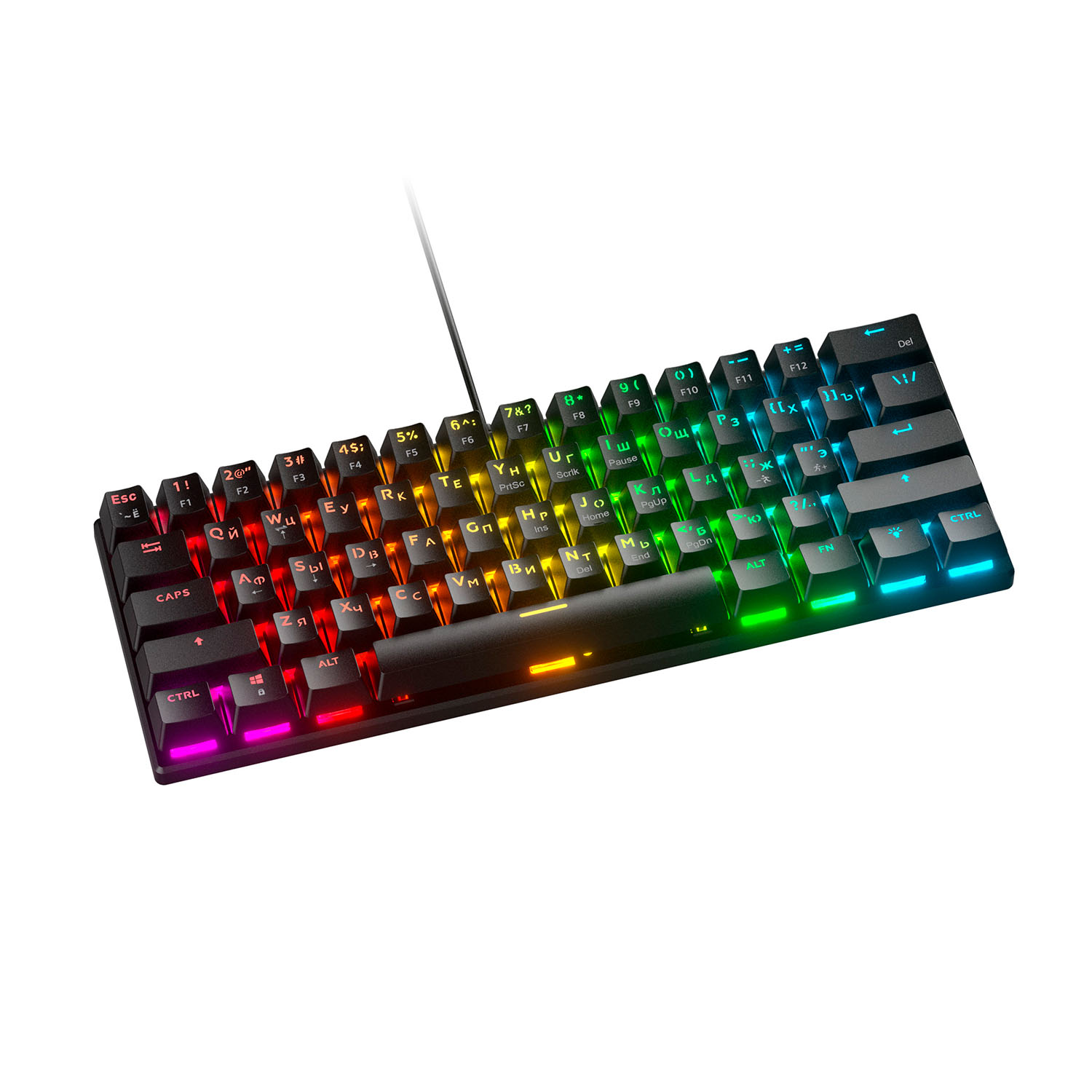 Проводная игровая клавиатура CYBERLYNX BD61 Red Switch (черный)