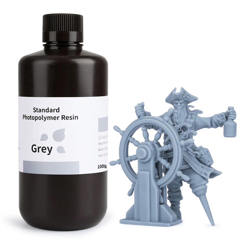 Фотополимерная смола Elegoo Standard Resin 1000g (серый)