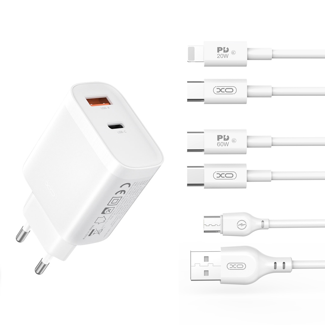 Зарядное устройство L116 PD30WQC18W (1USB-C+1USB-A)