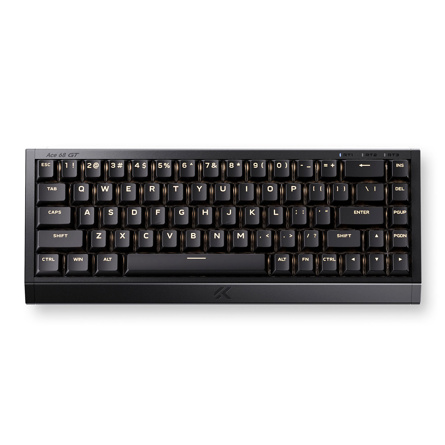 Проводная игровая клавиатура MCHOSE Ace 68 GT Mount Tai GT Magnetic Switch (черный/золотой)