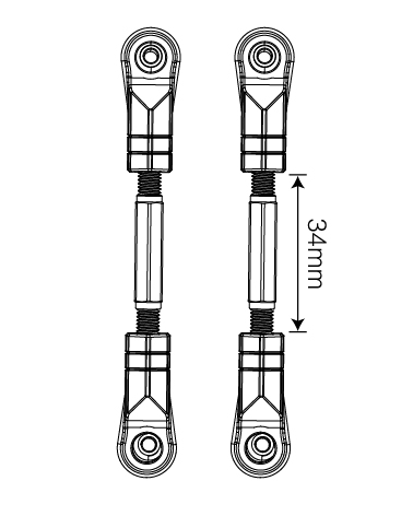 Поворотная рейка для MJX 1/7 (P73240)