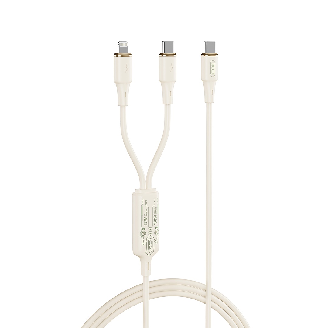 Дата кабель с Type-c на ip (27W)+Type-c (60W) 1.2m NB-Q262