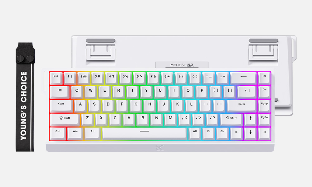 Компьютерная клавиатура MCHOSE Ace 68 белая (MC-Ace68-15)