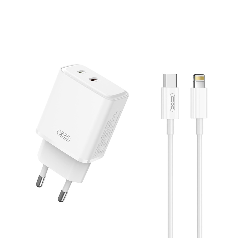 Зарядное устройство с портом USB-C+L, 20 Вт с кабелем C-iP L145-C