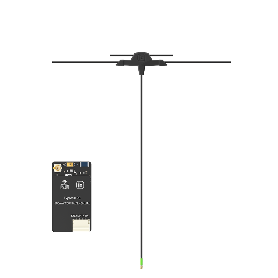 Приемник с антенной RX ELRS 500mW 220мм