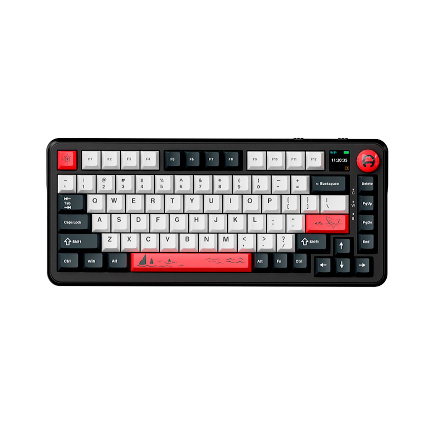 Беспроводная игровая клавиатура AJAZZ AK820 MAX PLUS Mute Switch (черный/белый/красный)