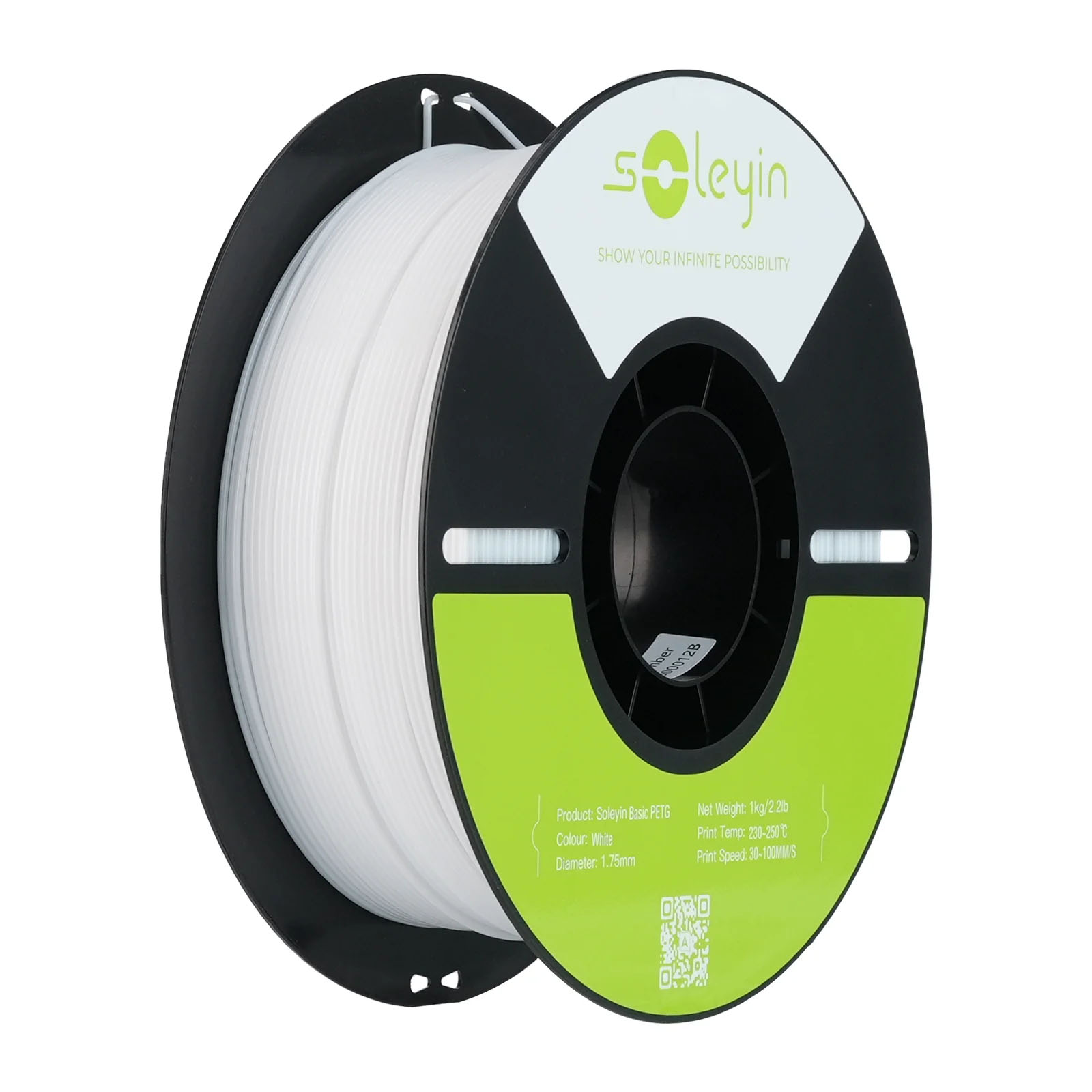 Филамент Creality PETG Basic Soleyin, 1.75 мм, 1 кг, белый