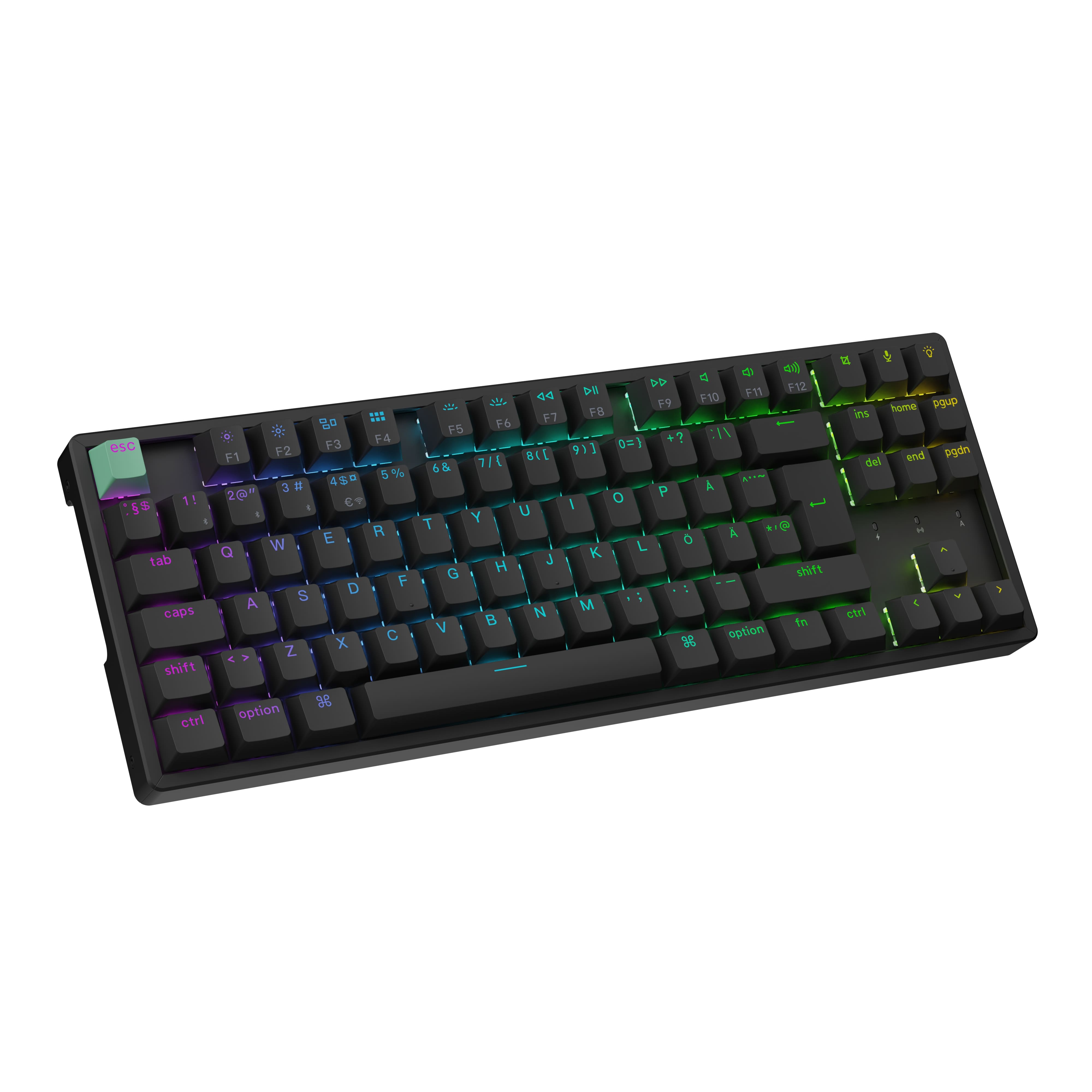 Компьютерная клавиатура Keychron K8 HE RGB Nebula Switch (K8H-J1) черная