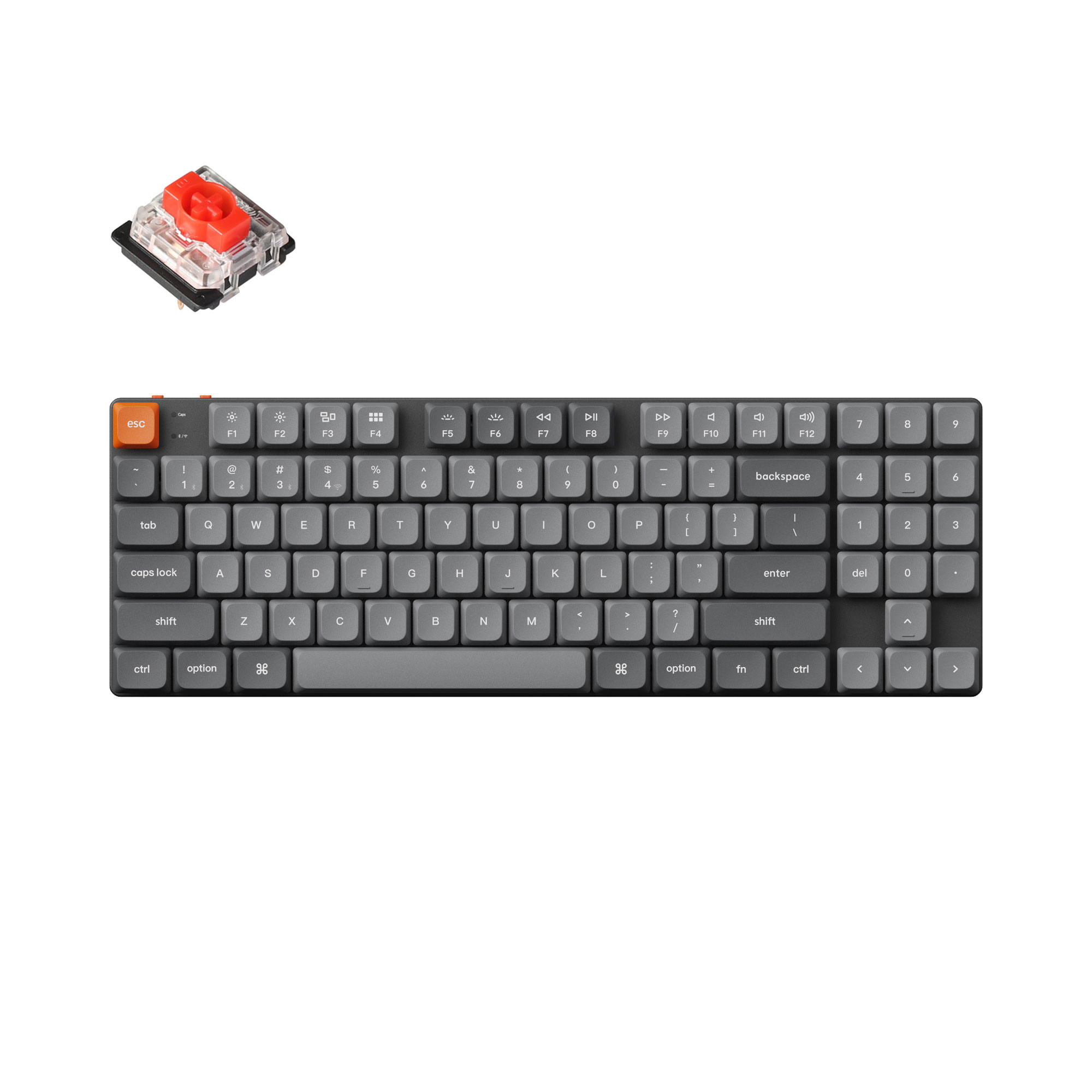 Компьютерная клавиатура Keychron K13 Max RGB Gateron Red Switch (K13M-B1) черная