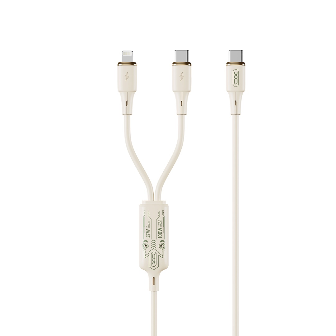 Дата кабель с Type-c на ip (27W)+Type-c (60W) 1.2m NB-Q262