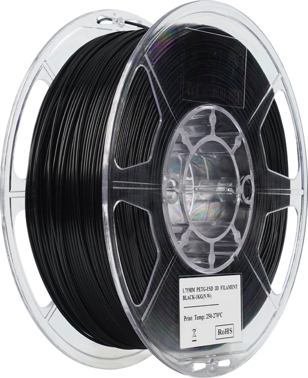 Филамент Esun PETG-ESD, 1.75 мм, 1 кг, черный