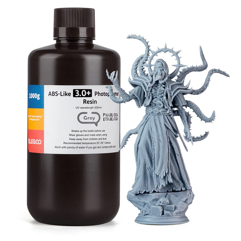 Фотополимерная смола Elegoo ABSlike V3.0+ 1000g (серый)