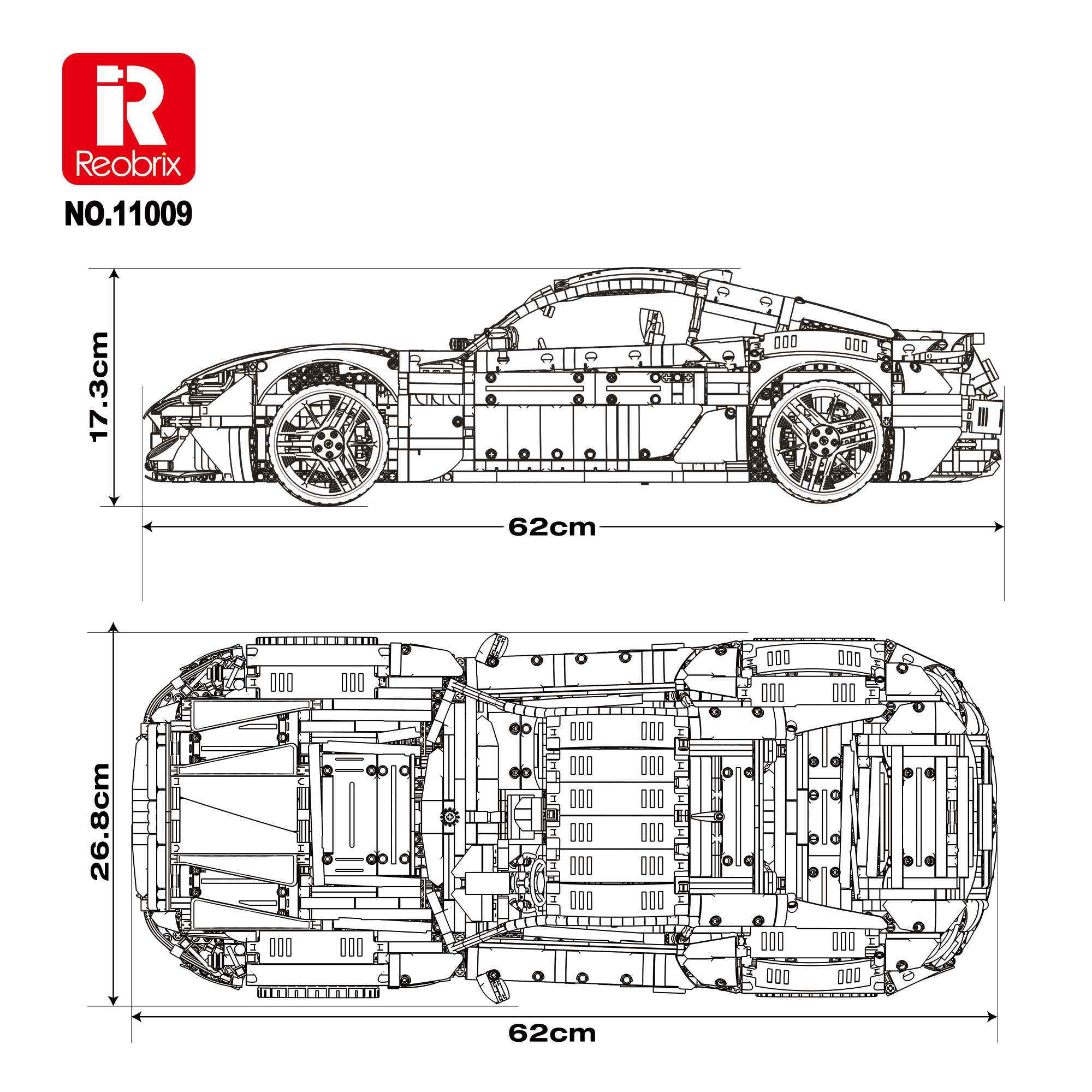 Конструктор Maserati GranTurismo Reobrix 11009