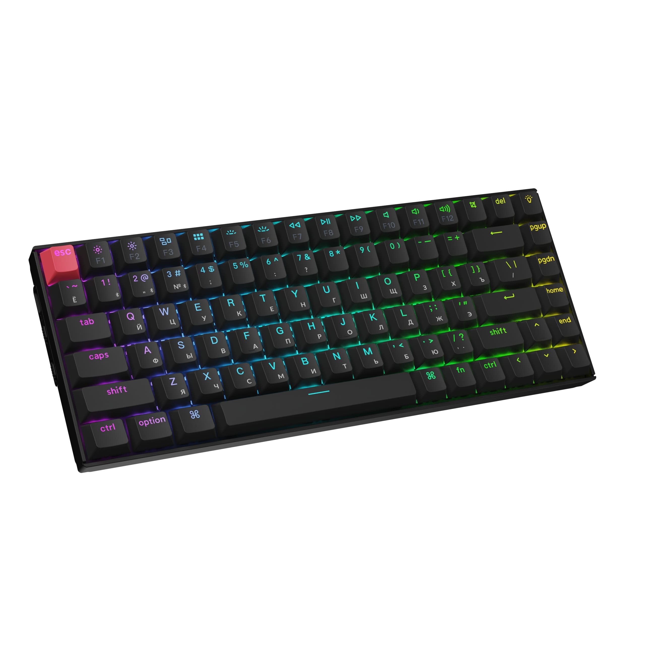 Компьютерная клавиатура Keychron K2 RGB Banana Switch (K2X-C4) черная