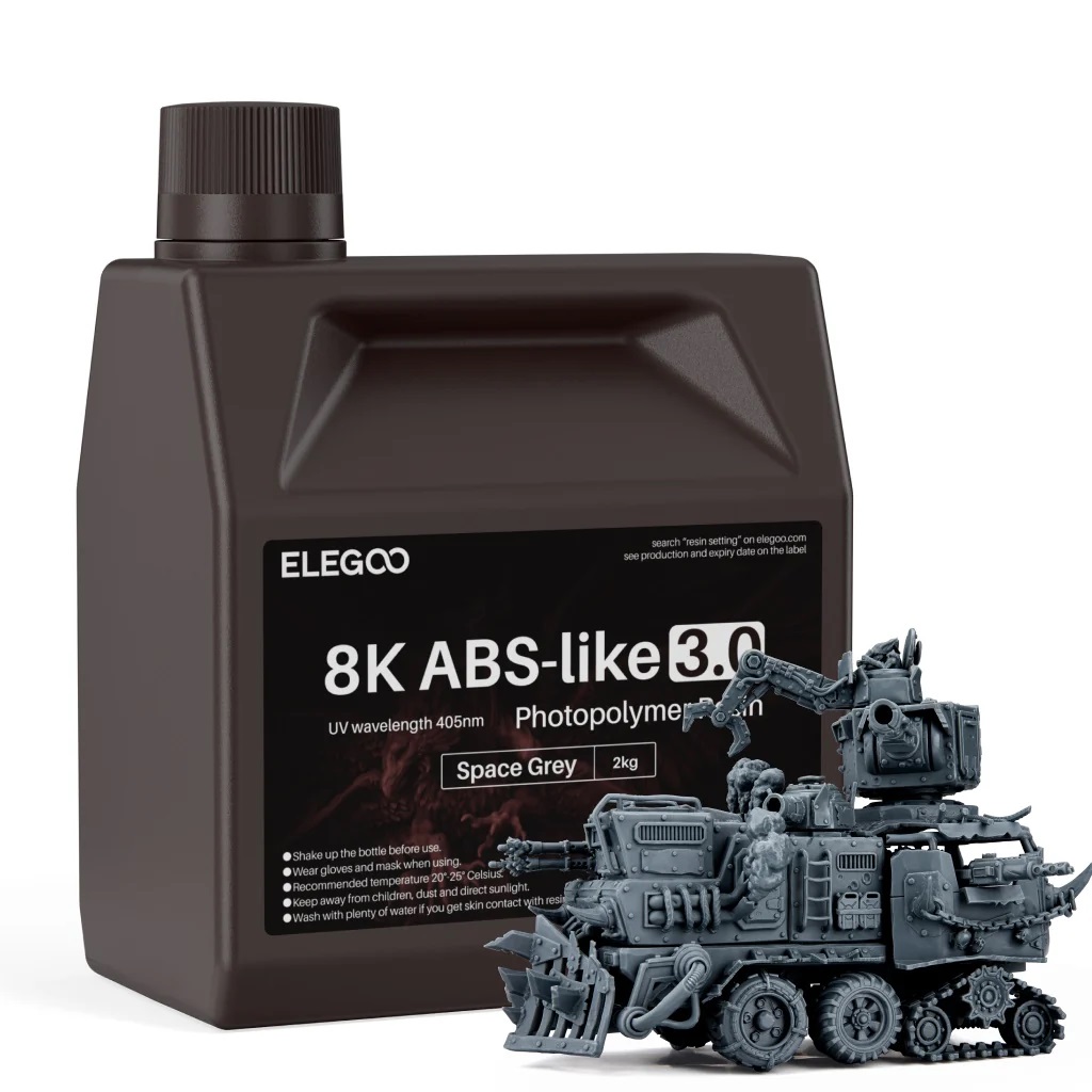 Фотополимерная смола Elegoo 8K ABSlike V3.0 2000g (серый)