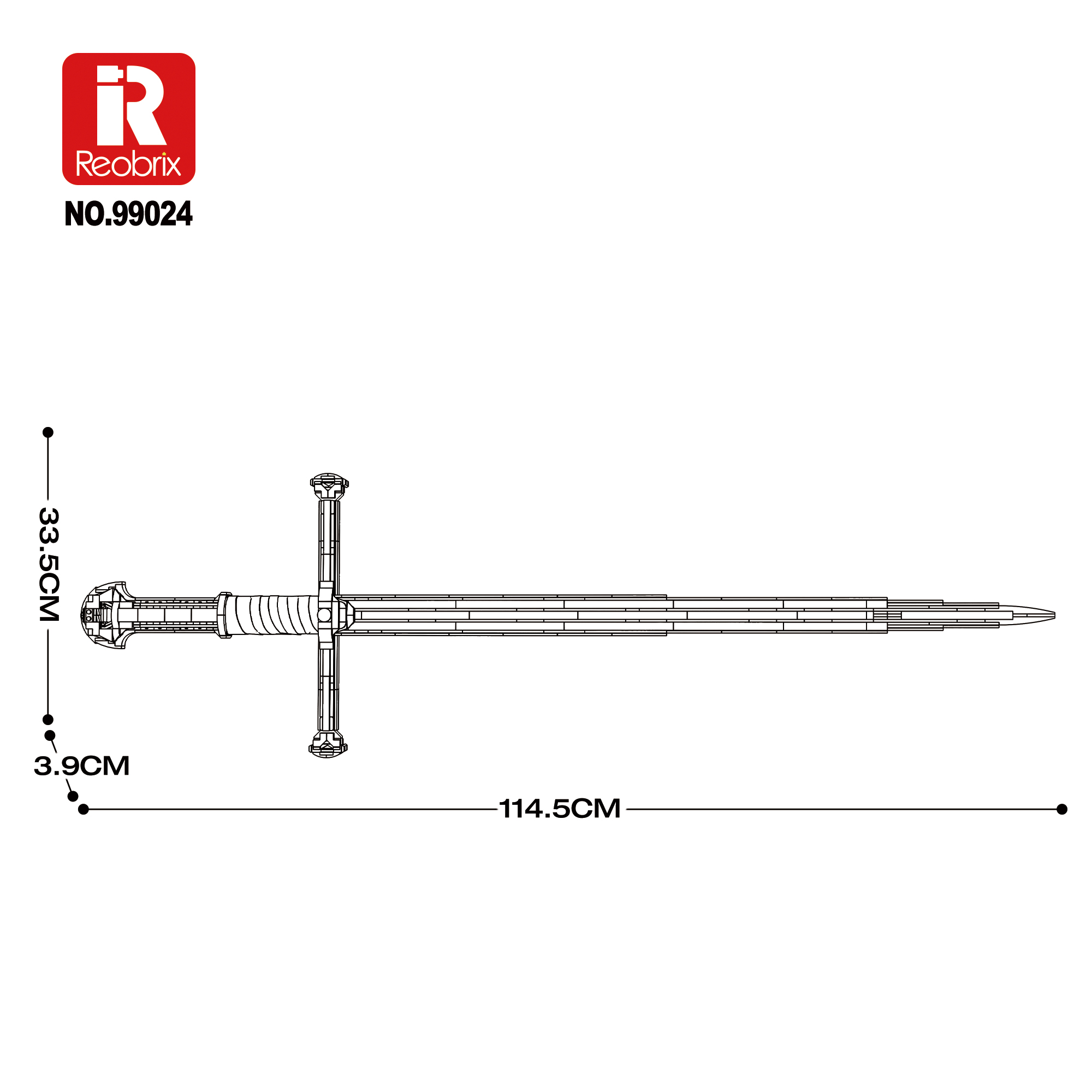 Конструктор Меч Нарсиль Reobrix 99024