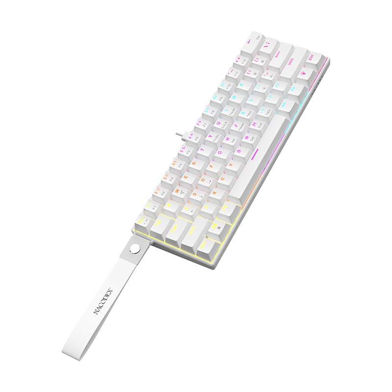 Проводная игровая клавиатура AJAZZ NK61 Red Switch (белый)