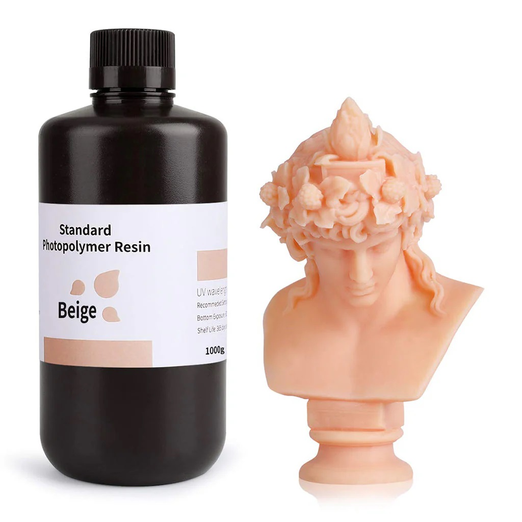 Фотополимерная смола Elegoo Standard Resin 1000g (бежевый)