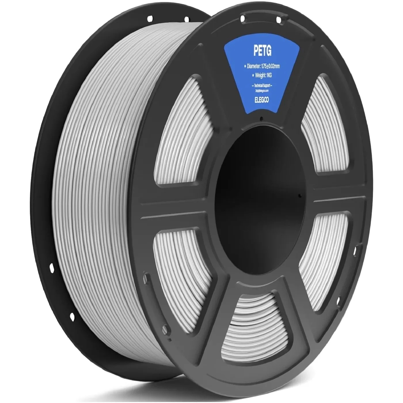 Филамент Elegoo PETG, 1.75 мм, 1 кг, серый