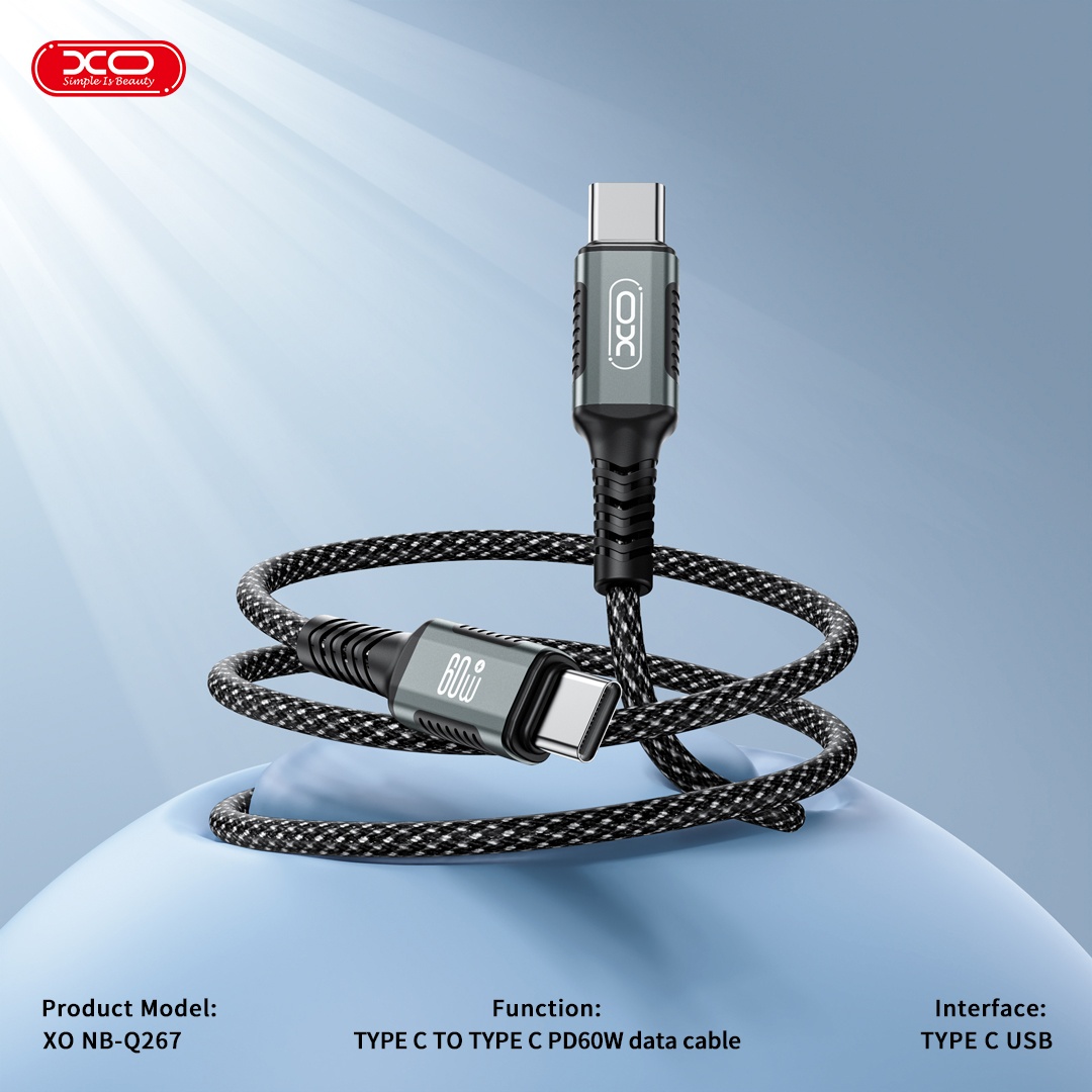 Магнитный дата-кабель type-c 60W 1M NB-Q267