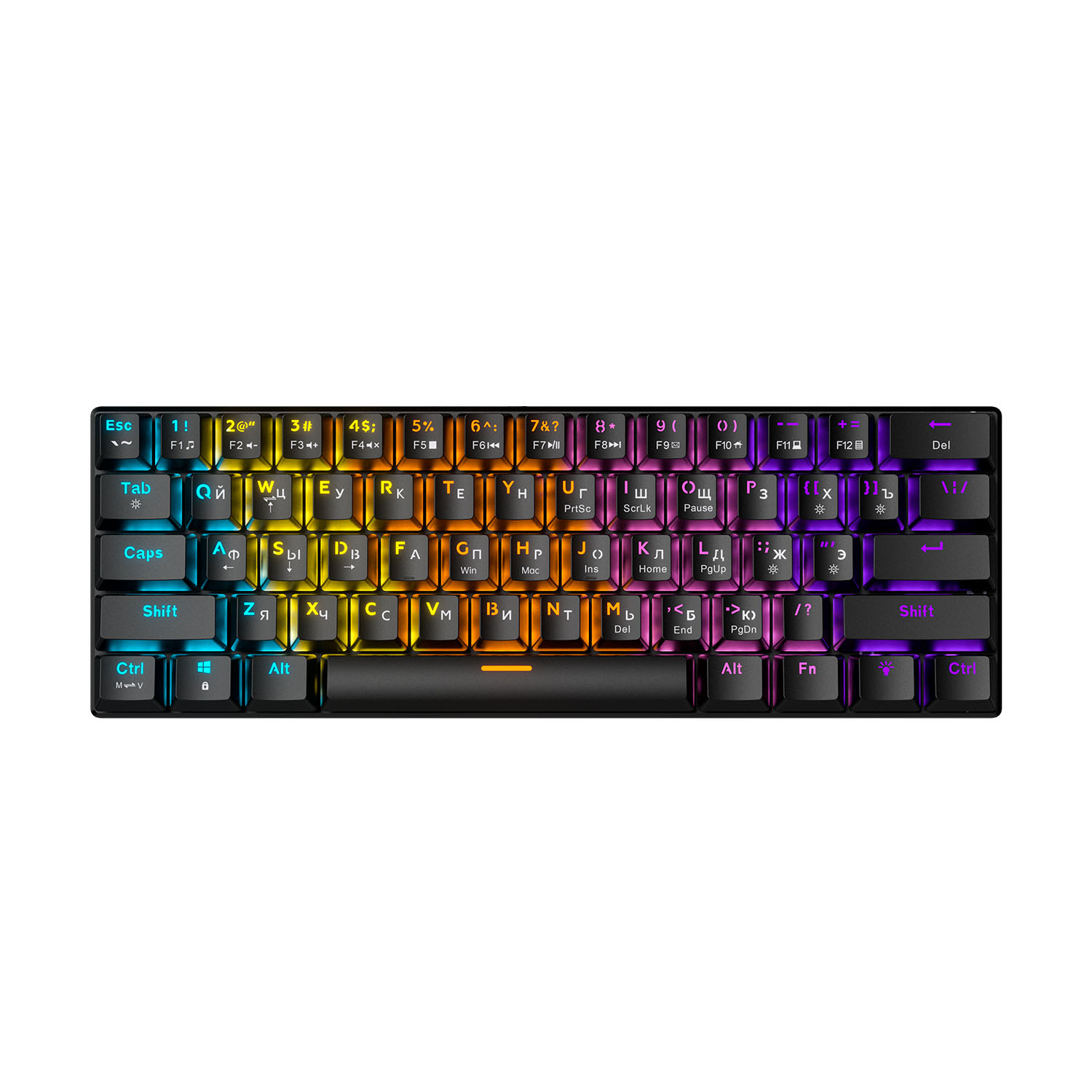 Проводная игровая клавиатура CYBERLYNX BD61 Red Switch (черный)