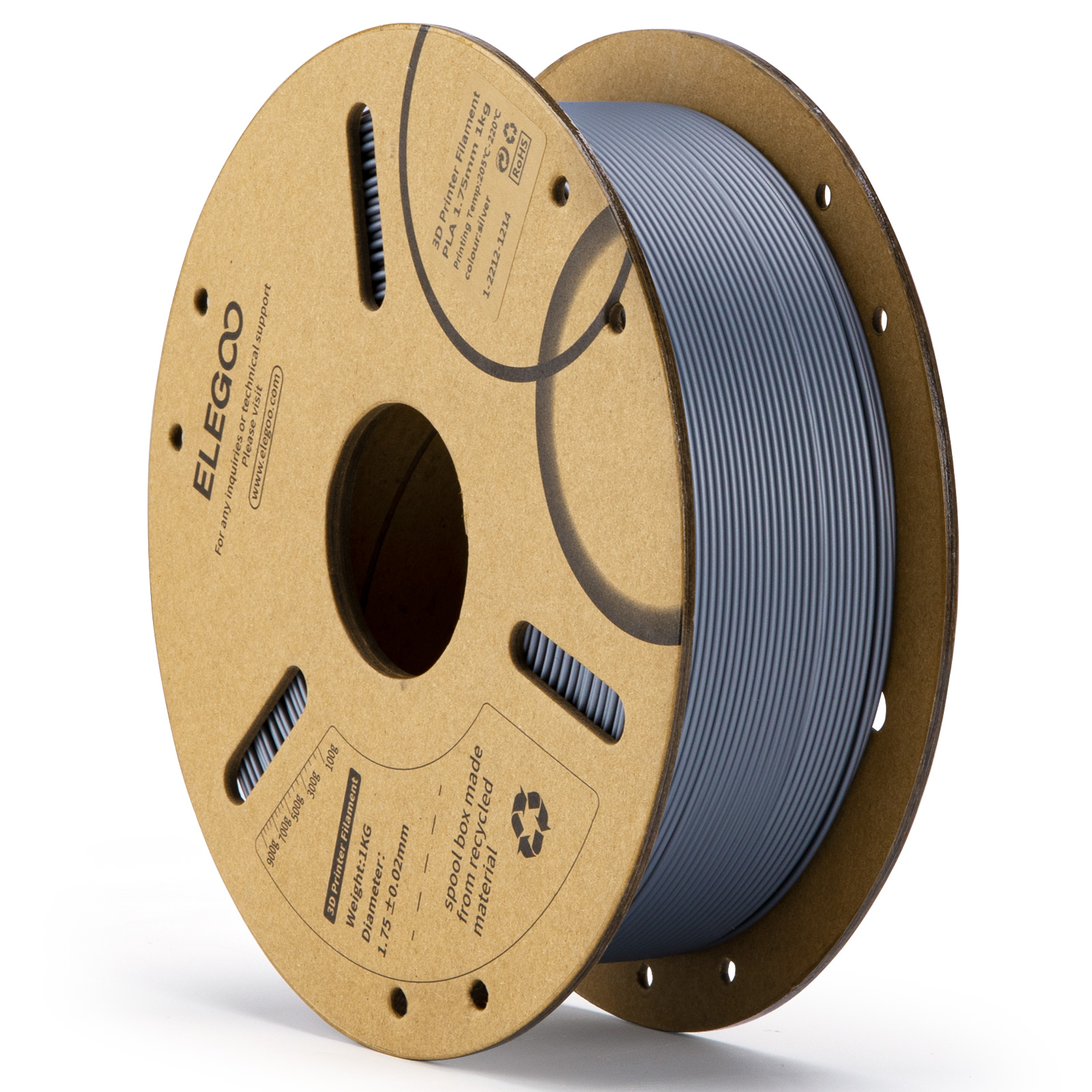 Филамент Elegoo PLA filament 1000g (серый)