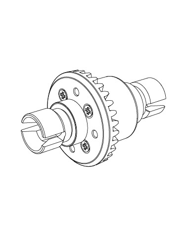 Диференциал в сборе для MJX 14301 14302 14303