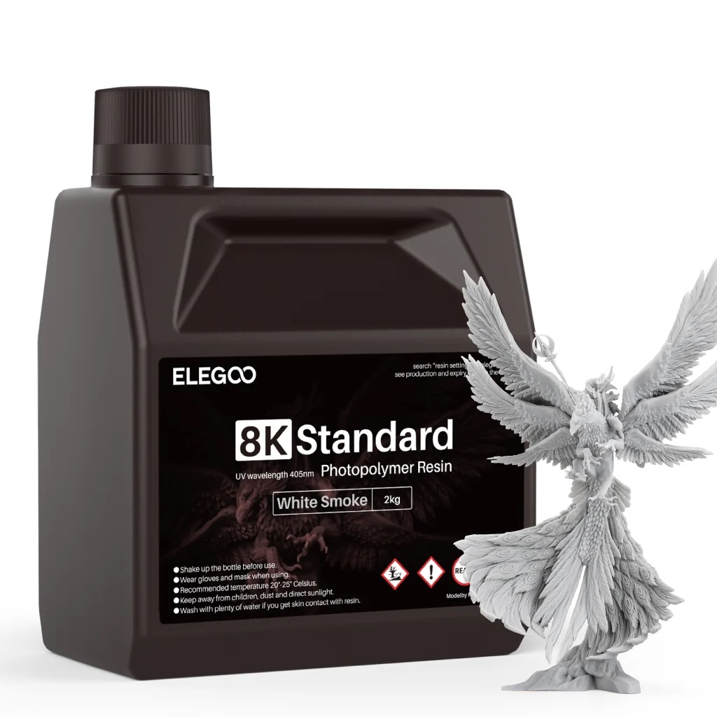 Фотополимерная смола Elegoo Standard 8K 2000g (белый дым)