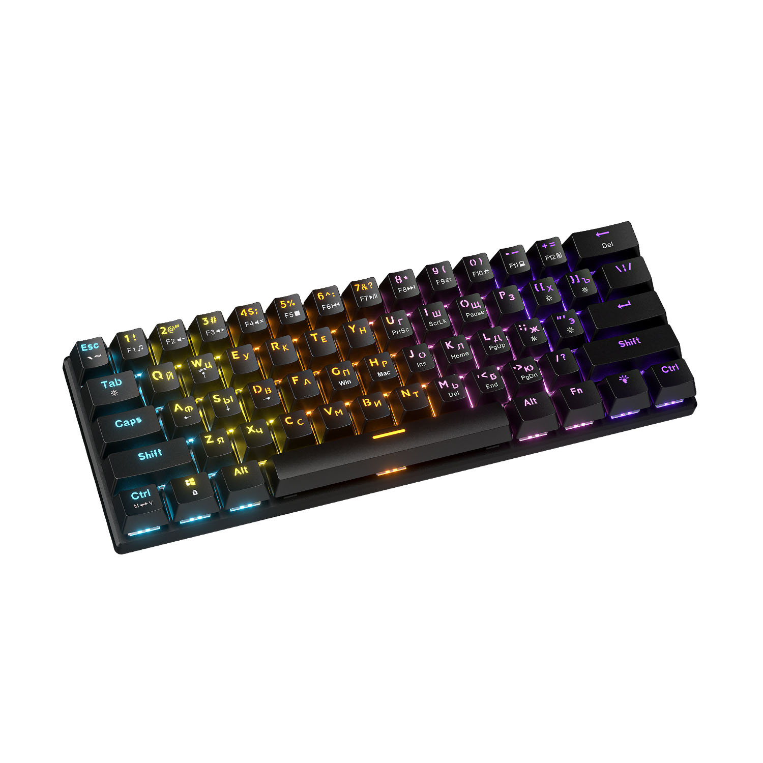Проводная игровая клавиатура CYBERLYNX BD61 Red Switch (черный)