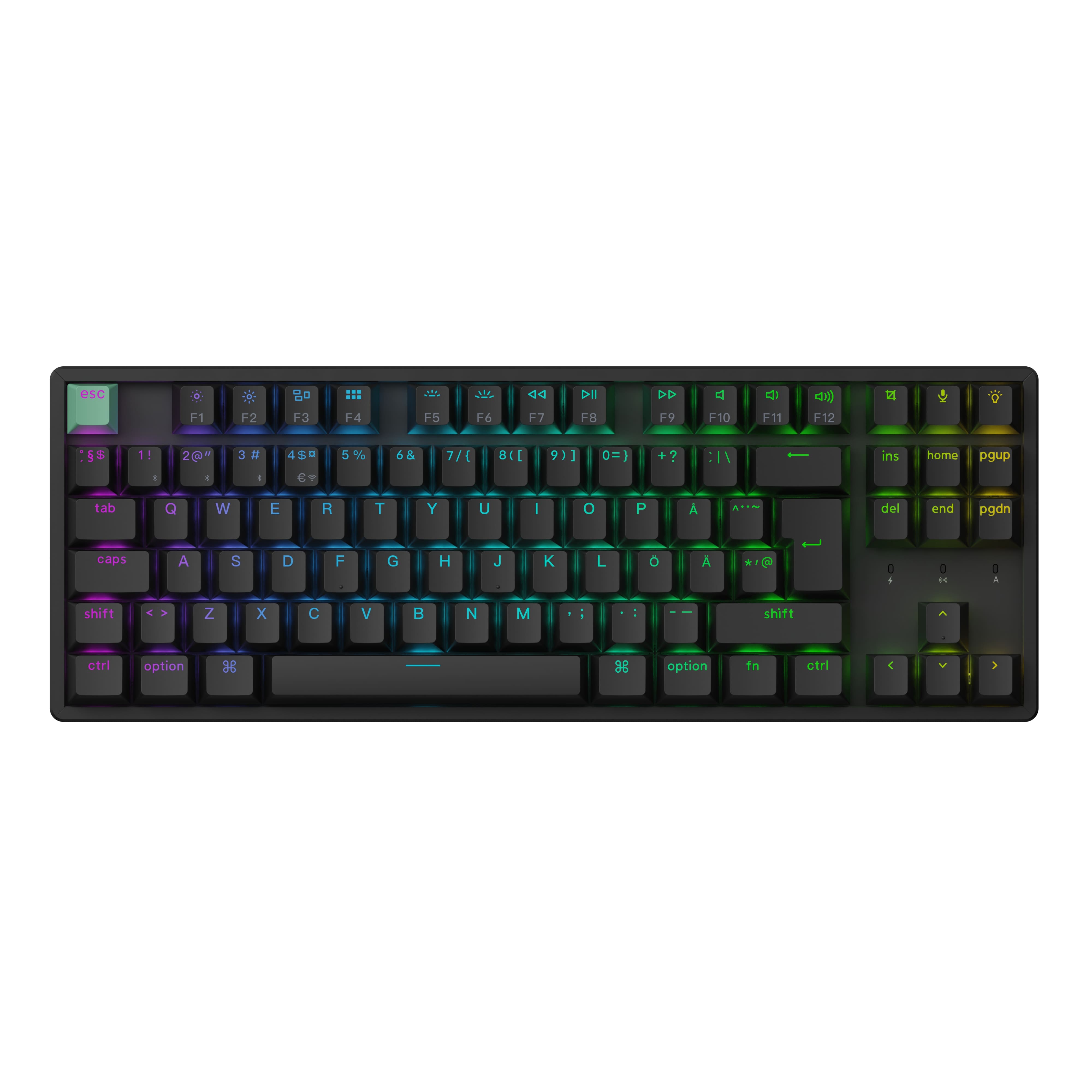 Компьютерная клавиатура Keychron K8 HE RGB Nebula Switch (K8H-J1) черная