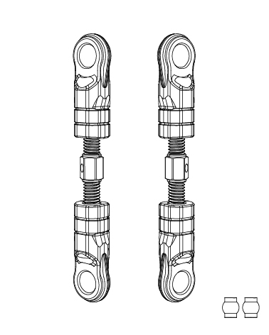 Задний верхний рычаг для MJX 1/14 (P14247)
