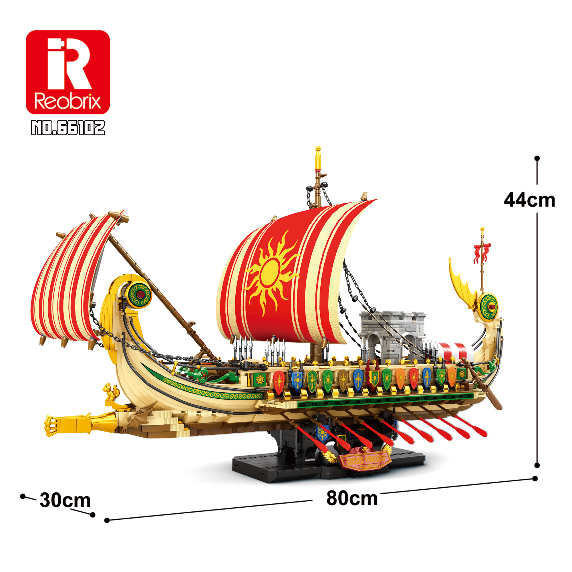 Конструктор Греческая триера Reobrix 66102