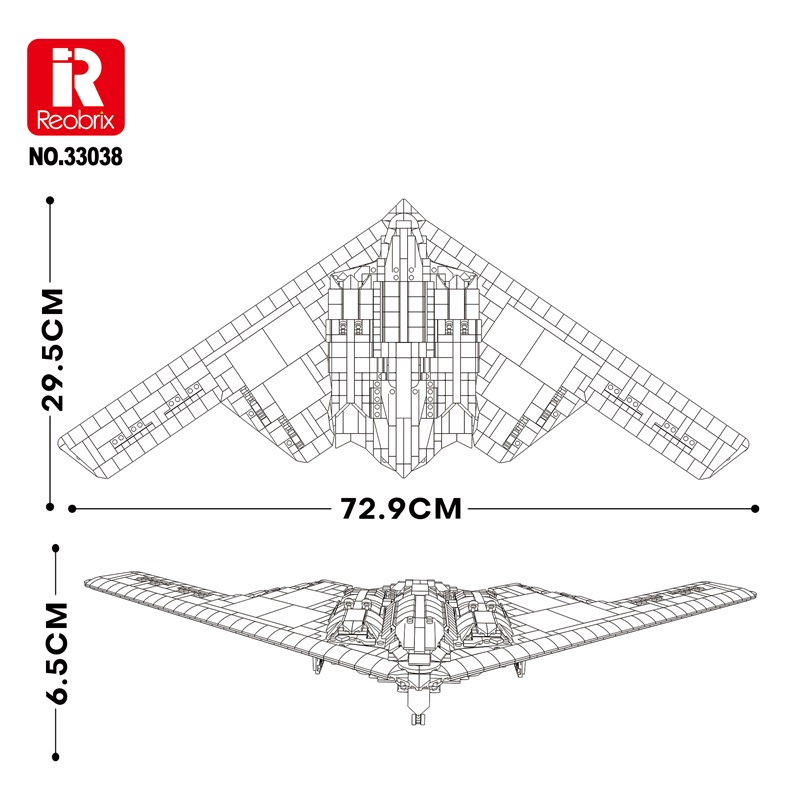 Конструктор Стелс-бомбардировщик Reobrix 33038 В2