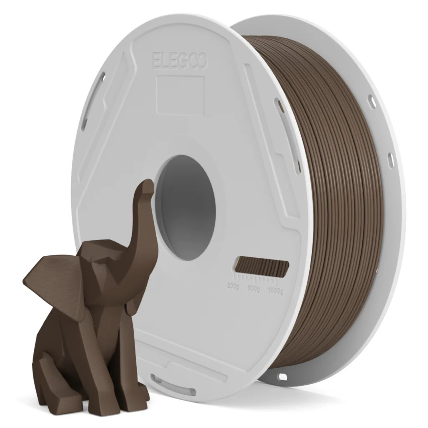Филамент Elegoo PLA Basic, 1.75 мм, 1 кг, коричневый