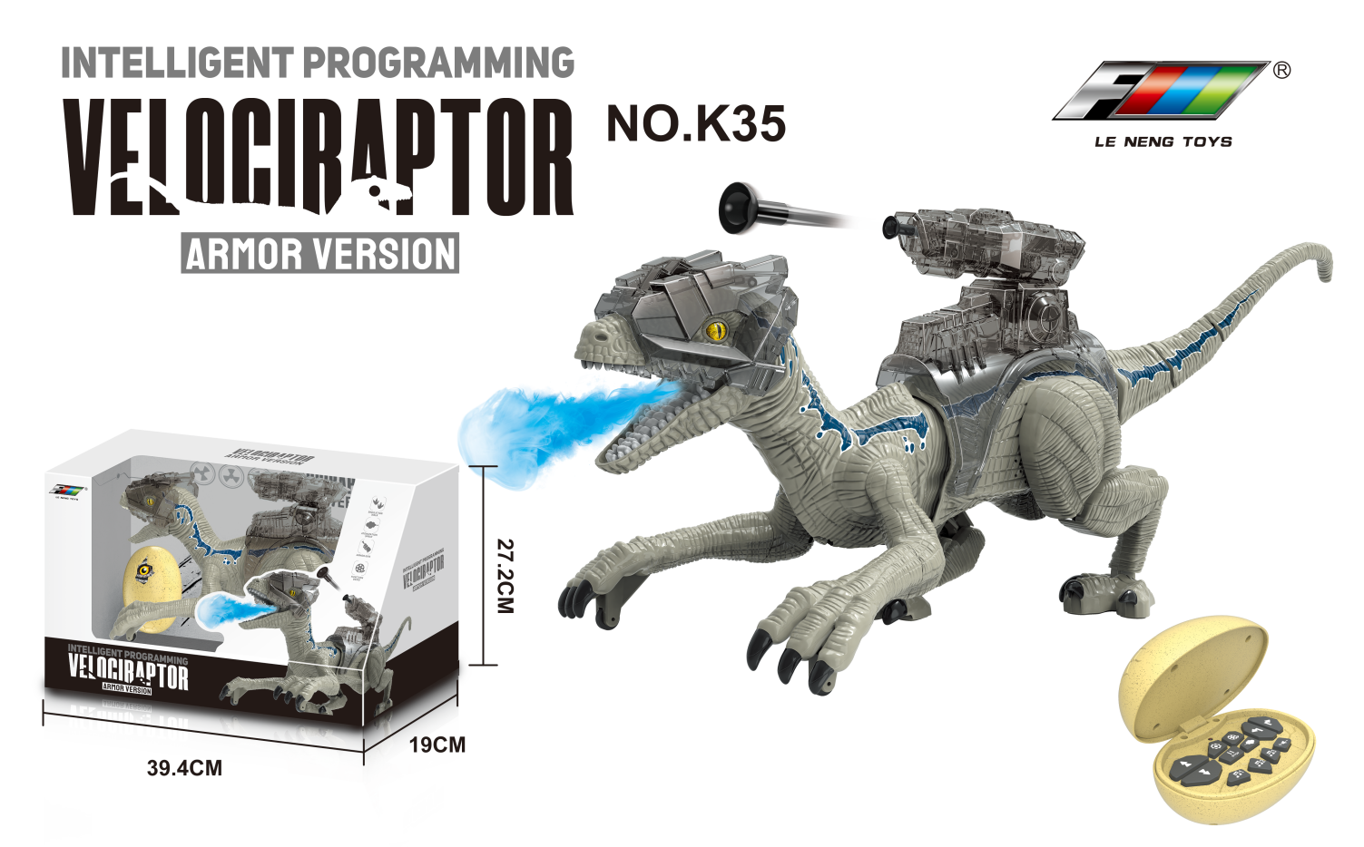 Робот динозавр на радиоуправлении Le Neng Toys K35