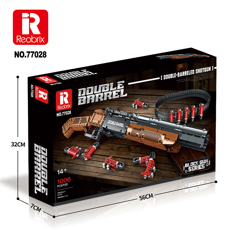 Конструктор Двуствольный дробовик Reobrix 77028