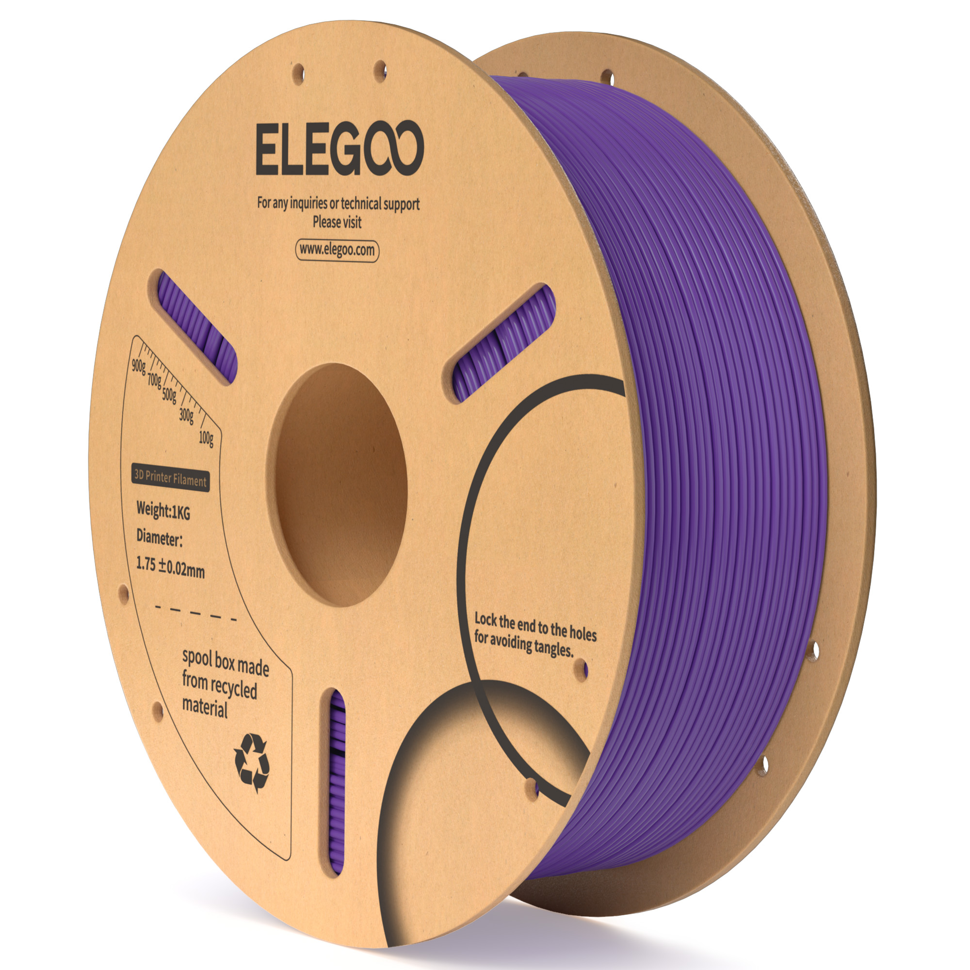Филамент Elegoo PLA, 1.75 мм, 1 кг, пурпурный